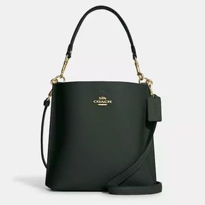 NWT COACH LTH TOWN BCKT BAG